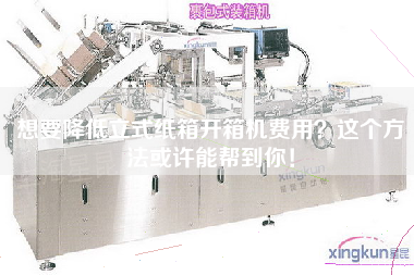 想要降低立式纸箱开箱机费用？这个方法或许能帮到你！