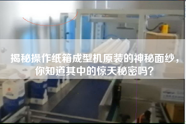 揭秘操作纸箱成型机原装的神秘面纱，你知道其中的惊天秘密吗？